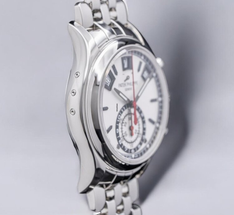 Patek Philippe Annual Calendar Chronograph 5960 Chronograph Ss Silver Dial