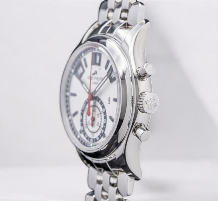 Patek Philippe Annual Calendar Chronograph 5960 Chronograph Ss Silver Dial