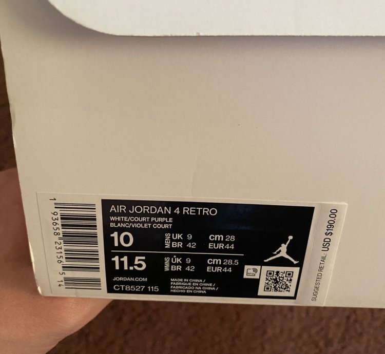 Jordan 4 Metallic Purple