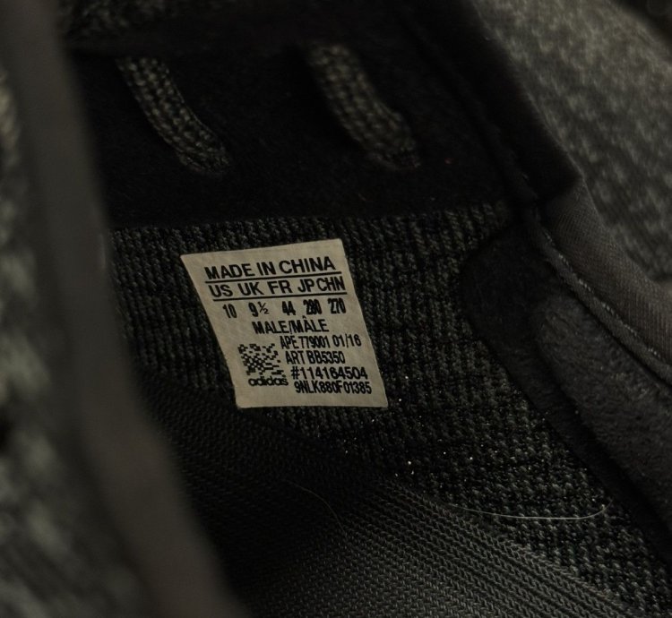 Yeezy 350 Og Original Pirate Black Size 10 bb5350