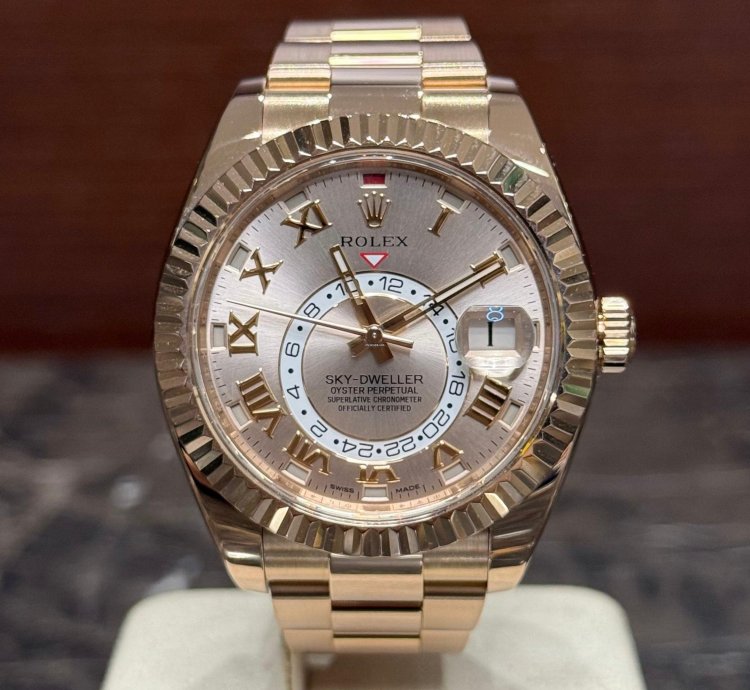 Rolex Sky-dweller Rose Sundust 2018 Fullset Ref 326935
