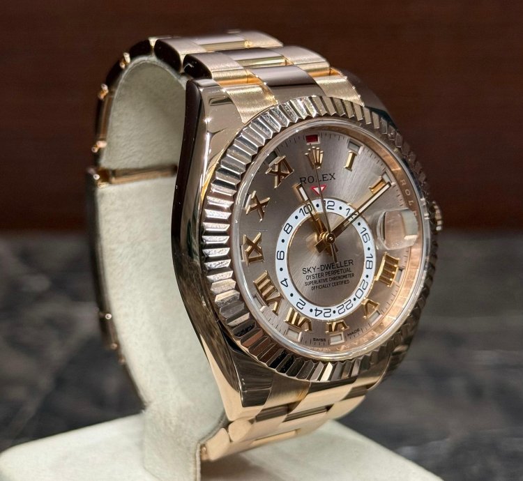 Rolex Sky-dweller Rose Sundust 2018 Fullset Ref 326935