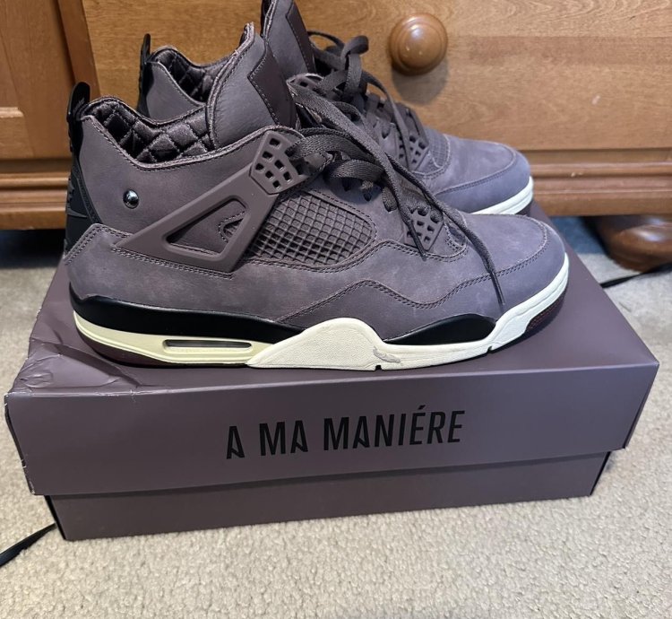 Jordan 4 Retro Ma Man Ere Shoes Violet Ore Size 11 5