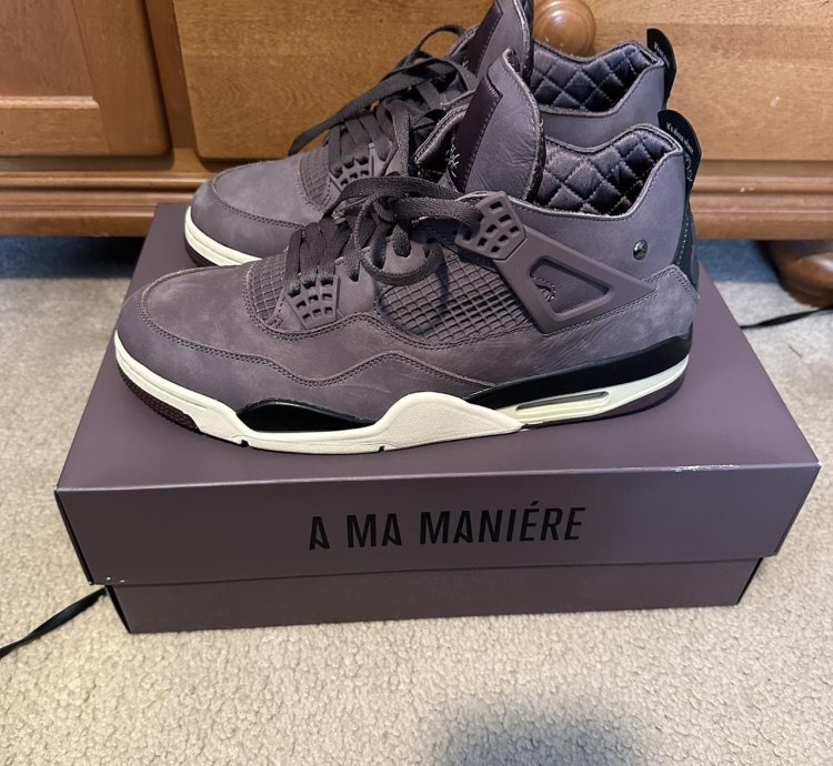 Jordan 4 Retro Ma Man Ere Shoes Violet Ore Size 11 5