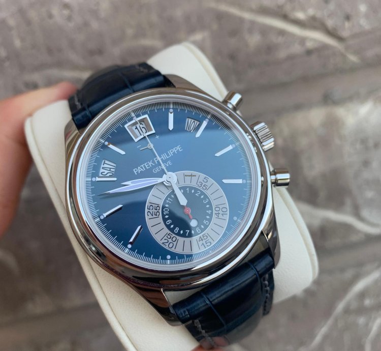 Patek Philippe Annual Calendar Chronograph 5960p-015 Blue Annual Calendar Chronograph