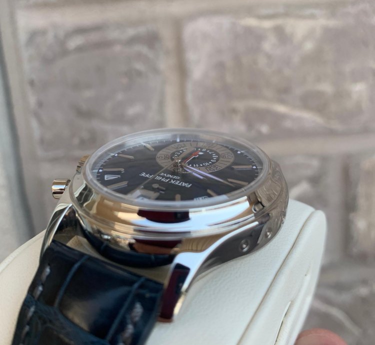 Patek Philippe Annual Calendar Chronograph 5960p-015 Blue Annual Calendar Chronograph