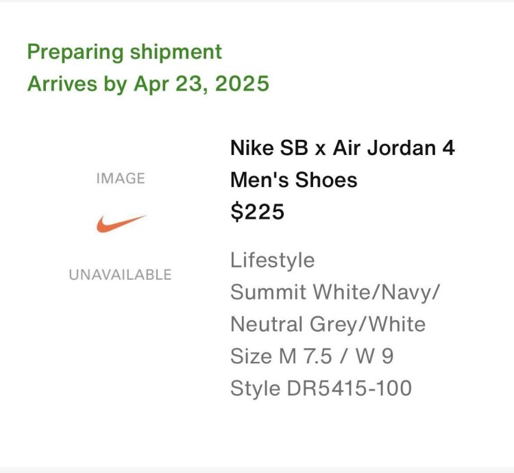 Jordan 4 Retro Sb Navy 7 5