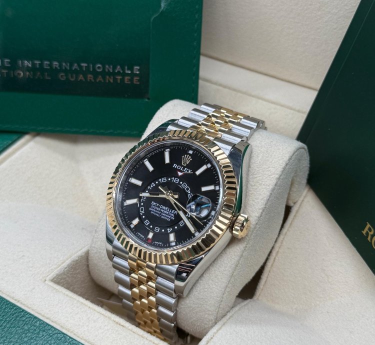 Rolex Sky-dweller Two Tone Jubilee Black Dial New 2023 336933