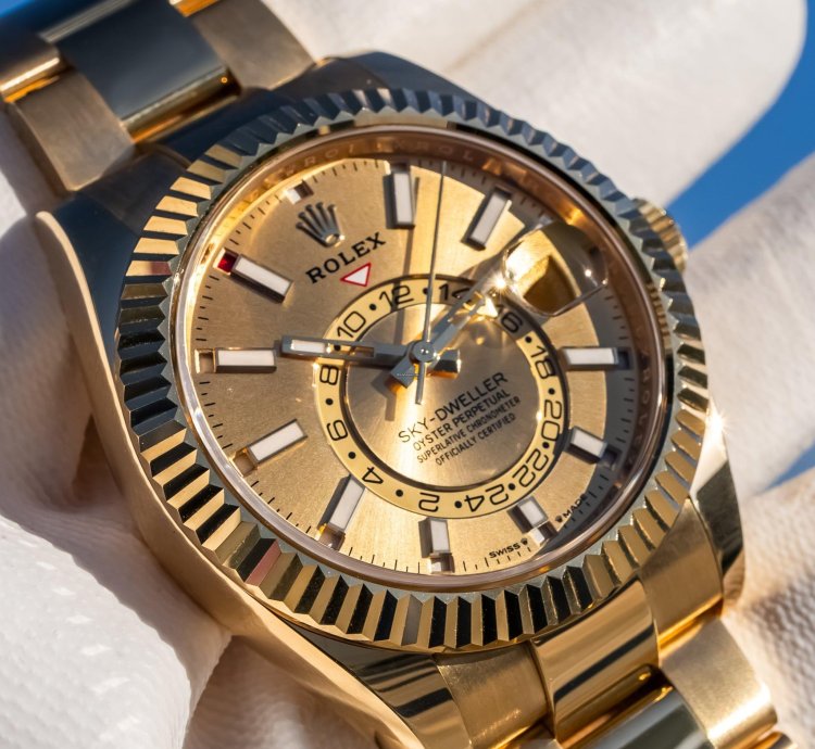 Rolex Sky-dweller Unworn 2024 Sky-dweller 42mm 336938 Champagne Dial