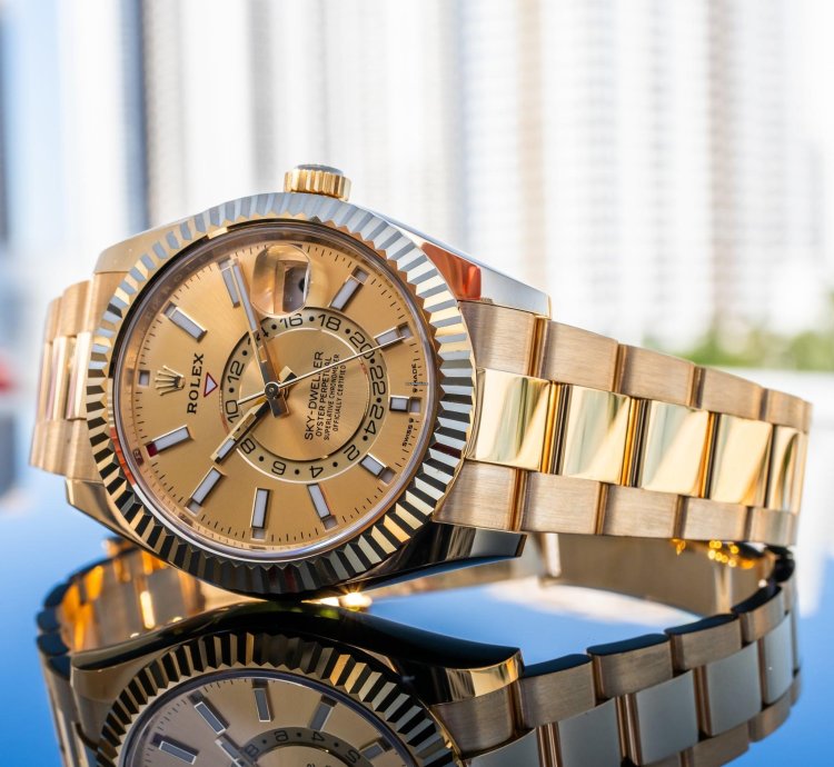 Rolex Sky-dweller Unworn 2024 Sky-dweller 42mm 336938 Champagne Dial