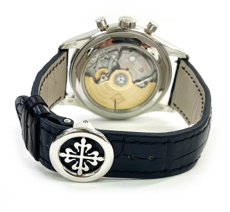 Patek Philippe Annual Calendar Chronograph Blue Dial 5960p-015
