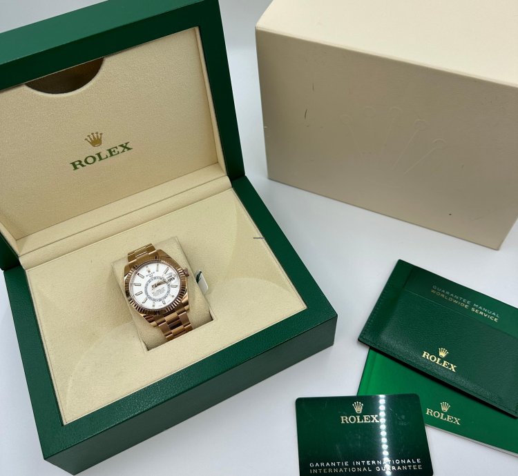 Rolex Sky-dweller White Dial Everose 2021