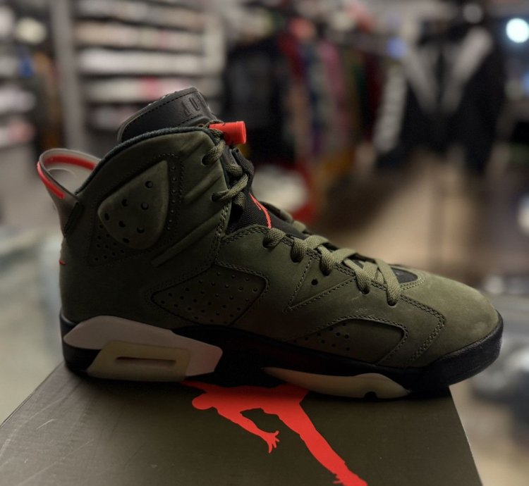 Jordan 6 Travis Scott Olive cn1084-200 Og Size 9