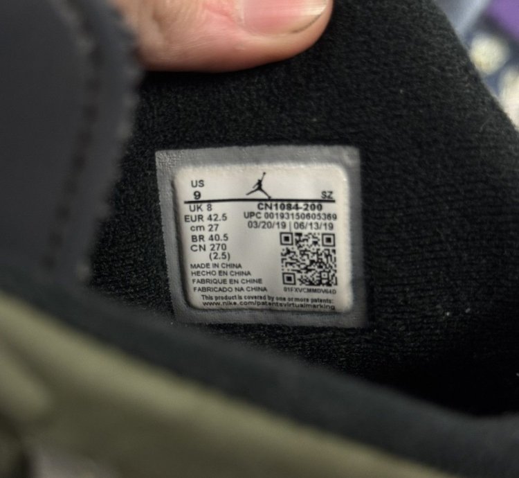 Jordan 6 Travis Scott Olive cn1084-200 Og Size 9
