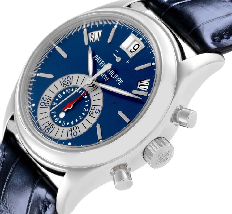 Patek Philippe Annual Calendar Chronograph Complications Annual Calendar Platinum Chronograph Mens Watch 5960p