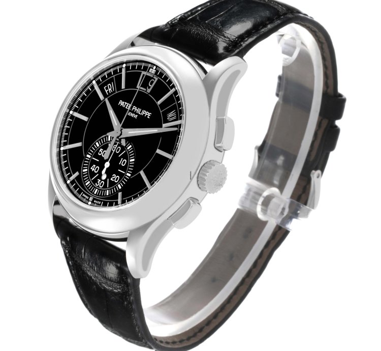 Patek Philippe Annual Calendar Chronograph Complications Annual Calendar Platinum Mens Watch 5905 Box Papers