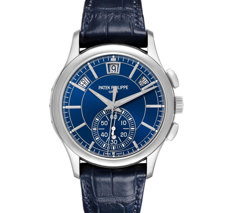 Patek Philippe Annual Calendar Chronograph Complications Annual Calendar Platinum Watch 5905 Box Papers