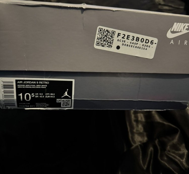 Jordan Retro 9 Cool Grey