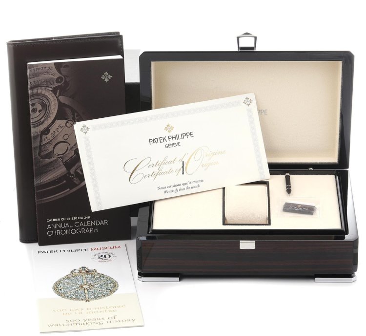 Patek Philippe Annual Calendar Chronograph Complications Annual Calendar Steel Mens Watch 5905 Box Papers