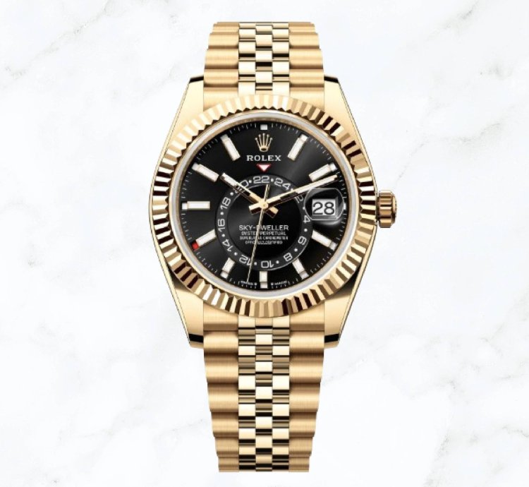 Rolex Sky-dweller Yellow Gold Black Dial 336938 new Unworn