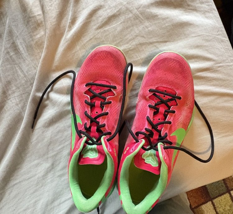 Kobe 8 Nike Id Size 10 Pink And Green