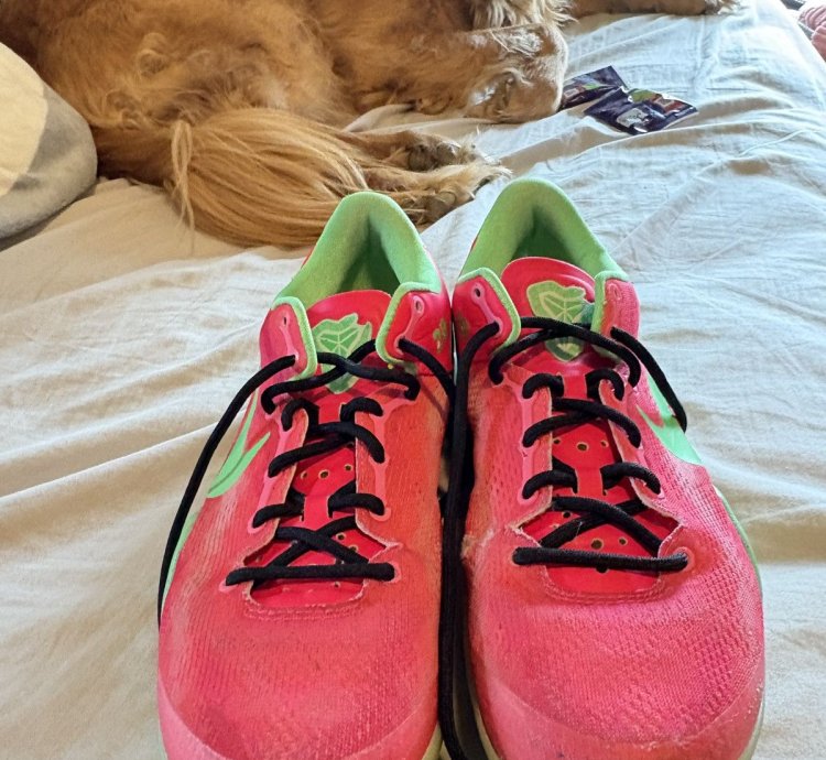 Kobe 8 Nike Id Size 10 Pink And Green