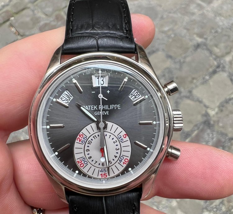 Patek Philippe Annual Calendar Chronograph Full Set Platino Platinum