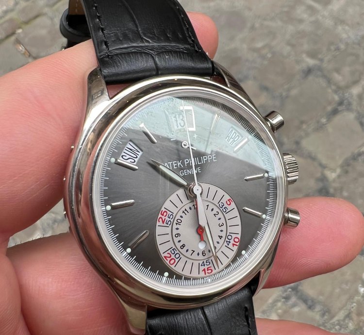 Patek Philippe Annual Calendar Chronograph Full Set Platino Platinum