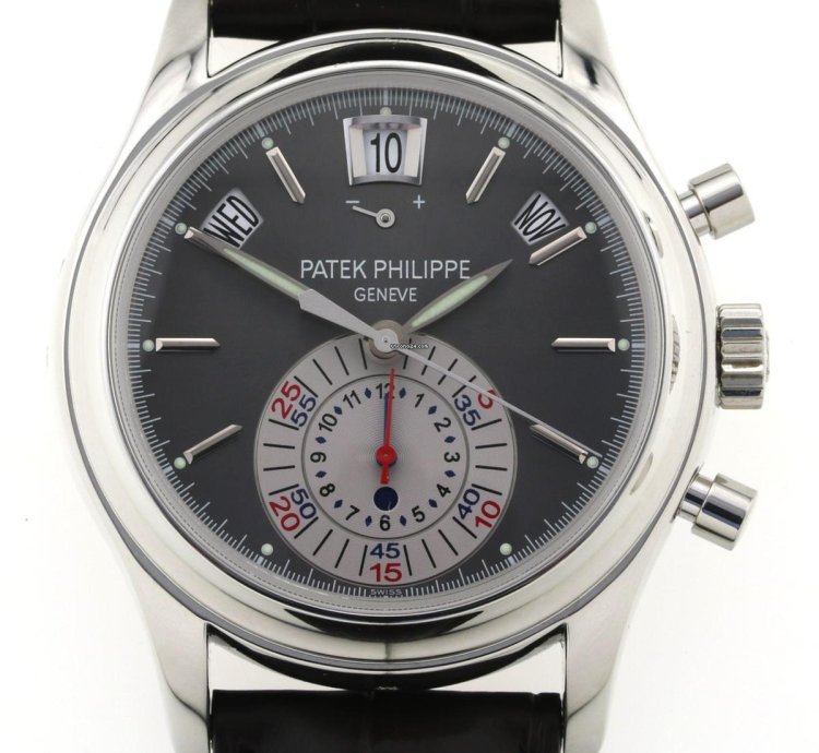Patek Philippe Annual Calendar Chronograph Platinum Ref 5960p-001