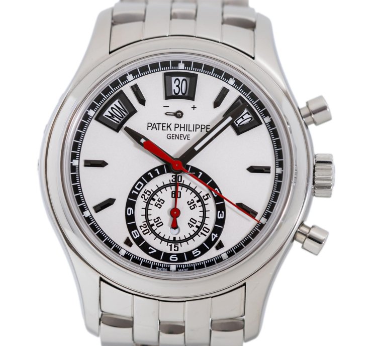 Patek Philippe Annual Calendar Chronograph Ref 5960-1a-001 Box Papers Bj-2015 Service Dec 2024