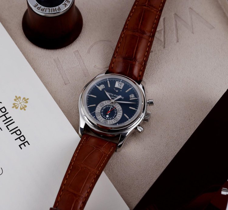 Patek Philippe Annual Calendar Chronograph Ref 5960p-015 Platinum 40mm 2010 Box And Papers