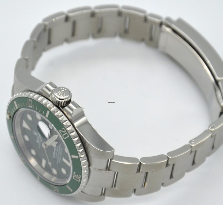 Rolex Submariner Date 116610lv Hulk Green Dial new Style Green Warranty Card