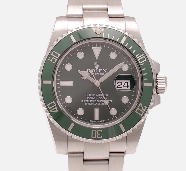 Rolex Submariner Date 116610lv Hulk Like New 2013