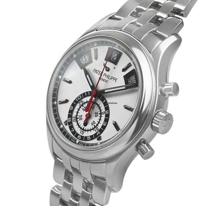 Patek Philippe Annual Calendar Chronograph Steel Annual Calendar Chronograph Power Day Night Silver 40 5mm Box Papers 5960 1a-001