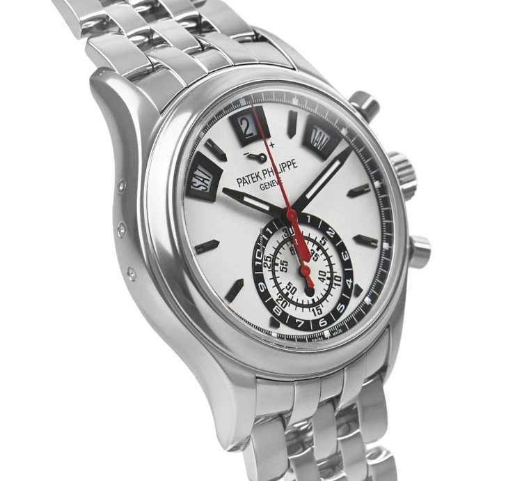 Patek Philippe Annual Calendar Chronograph Steel Annual Calendar Chronograph Power Day Night Silver 40 5mm Box Papers 5960 1a-001