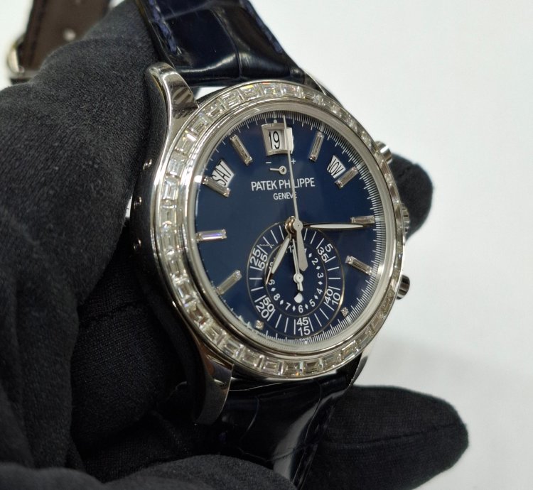 Patek Philippe Annual Calendar Chronograph Unpolish Factory Diamond Settings