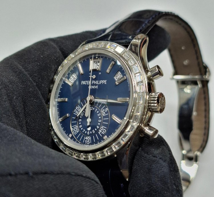 Patek Philippe Annual Calendar Chronograph Unpolish Factory Diamond Settings