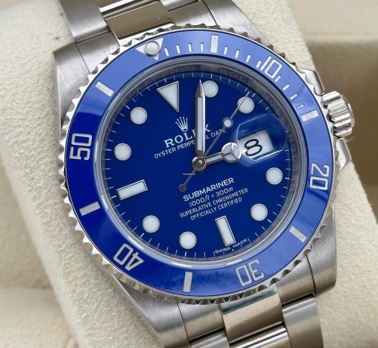 Rolex Submariner Date 116619lb 2019 Eu Unworn Nos Smurf Ungetragen Discontinued Blau