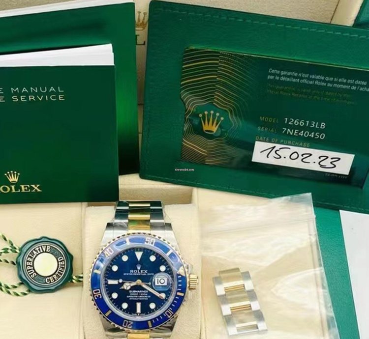 Rolex Submariner Date 126613lb 41mm Date Steel Yellow Gold Two Tone Blue Bezel Blue Dial 2023