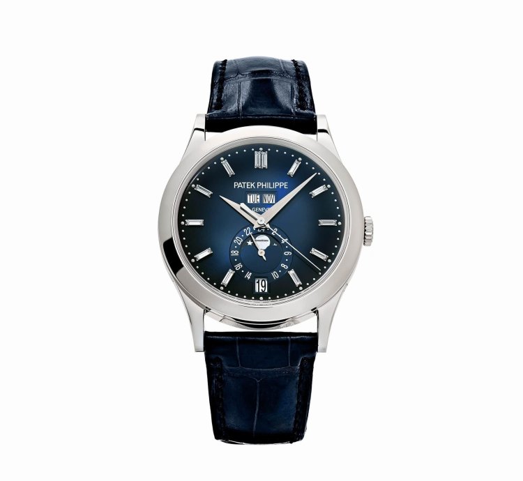 Patek Philippe Annual Calendar Complications 5396g-017 Annual Calendar Moon Phases White Gold Blue Dial 2024