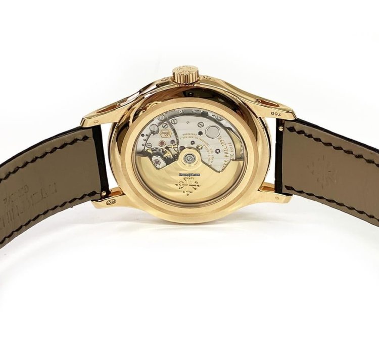 Patek Philippe Annual Calendar Complications Annual Calendar 40mm 5205r-001 Rose Gold With Brown Leather Watch White Dial 2020
