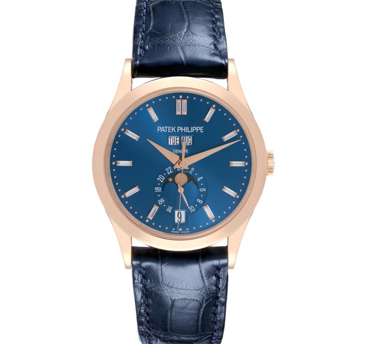 Patek Philippe Annual Calendar Complications Annual Calendar Rose Gold Diamond Watch 5396 Box Papers