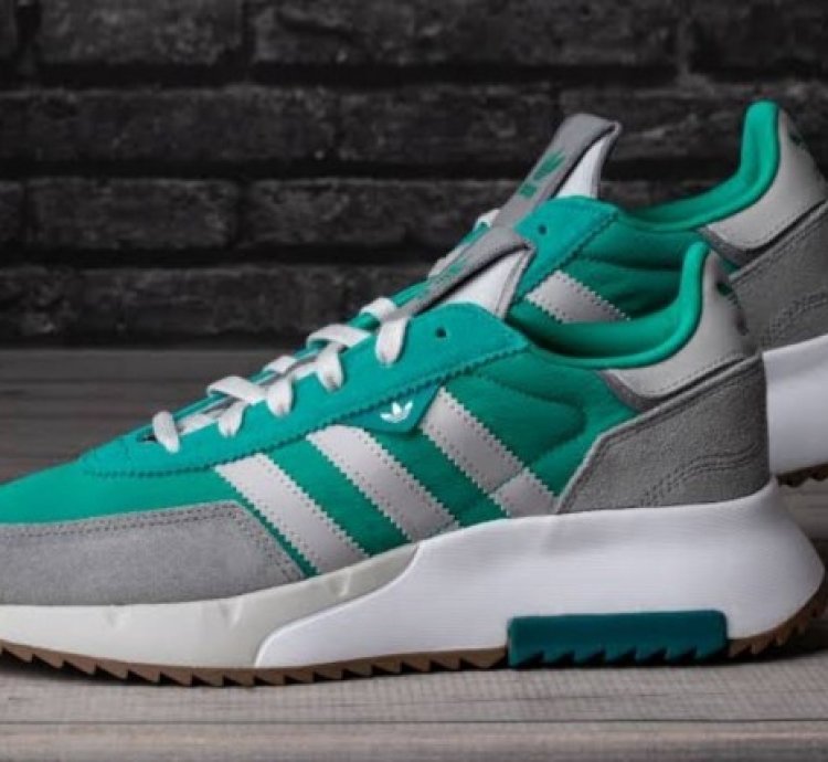 Adidas Retropy Suede Green Grey Sneakers