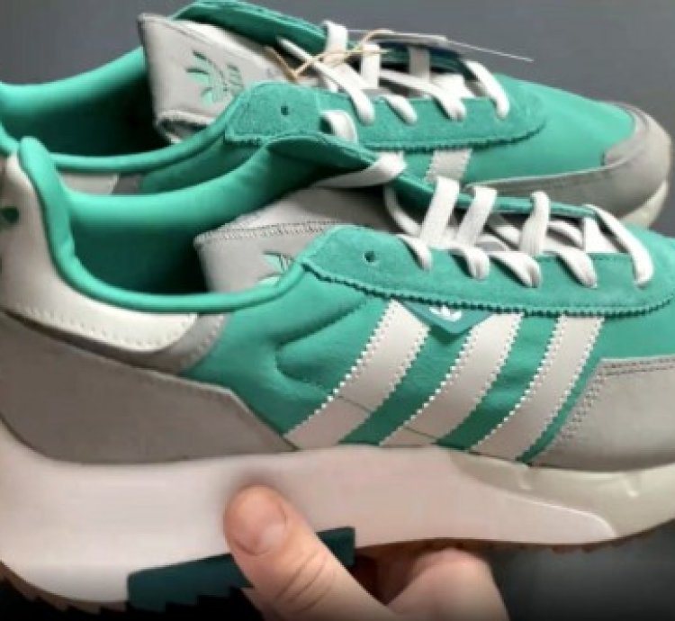 Adidas Retropy Suede Green Grey Sneakers
