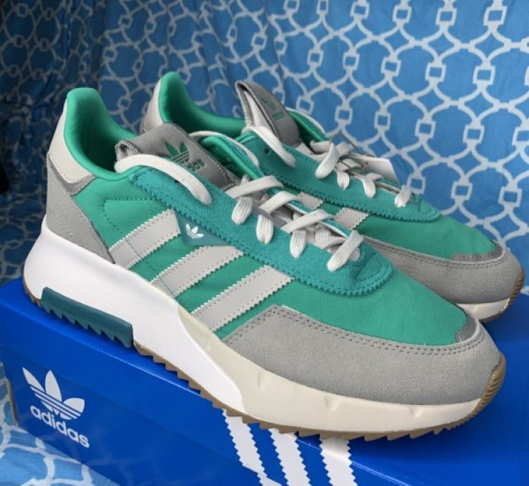 Adidas Retropy Suede Green Grey Sneakers