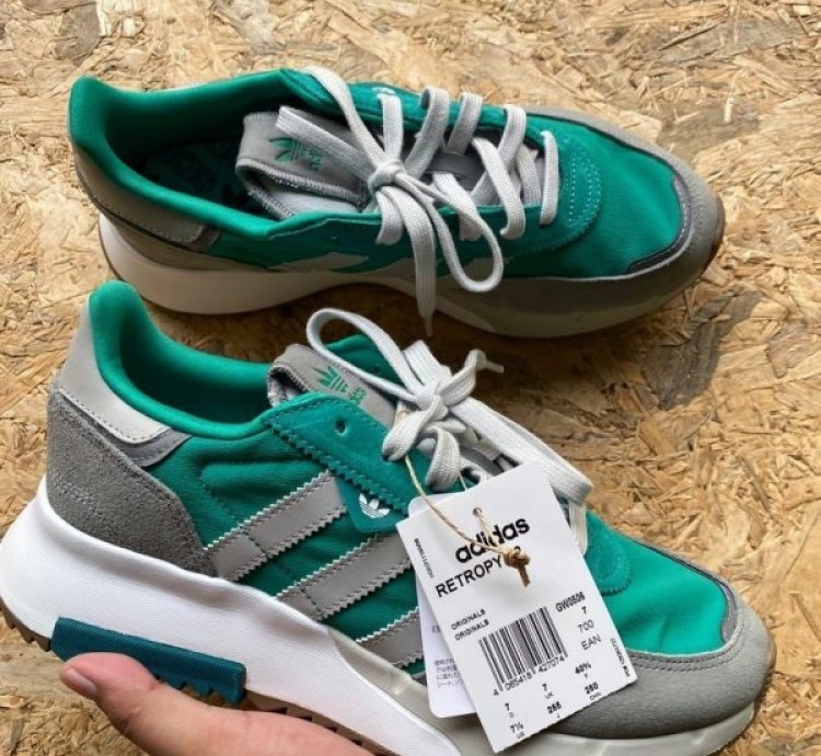 Adidas Retropy Suede Green Grey Sneakers