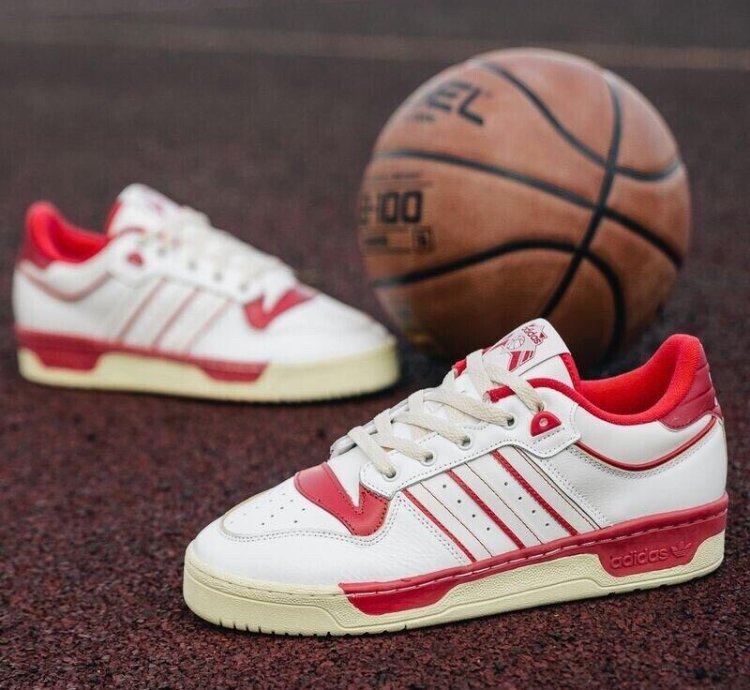 Adidas Rivalry Low 86 White Red Sneakers