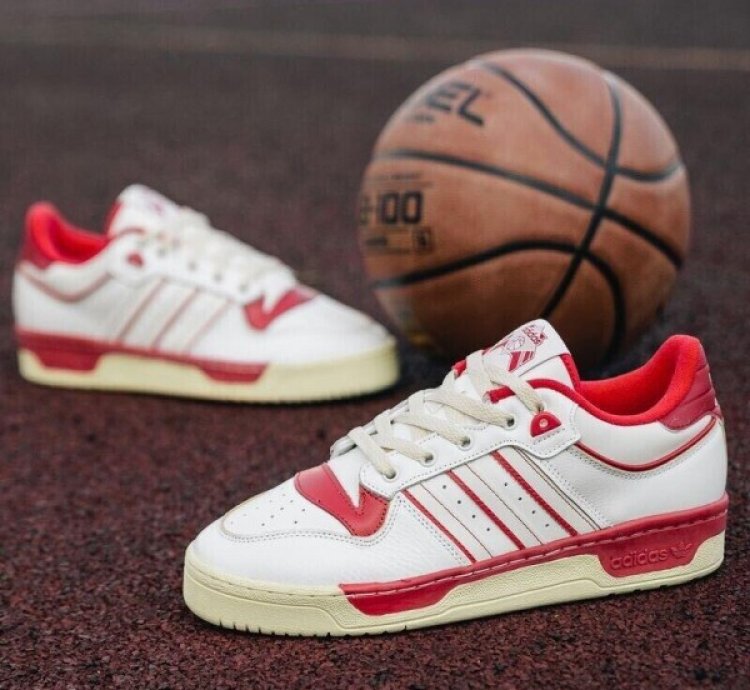 Adidas Rivalry Low 86 White Red Sneakers