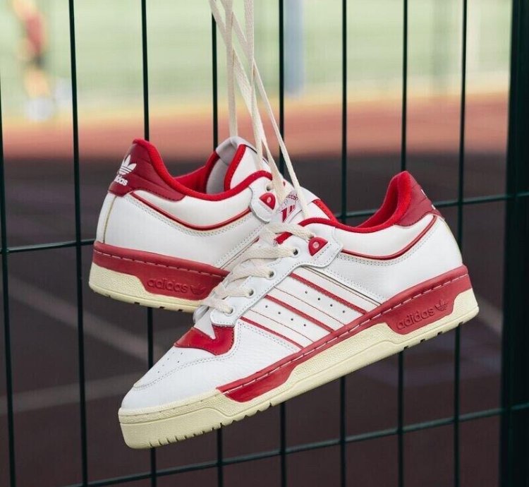 Adidas Rivalry Low 86 White Red Sneakers