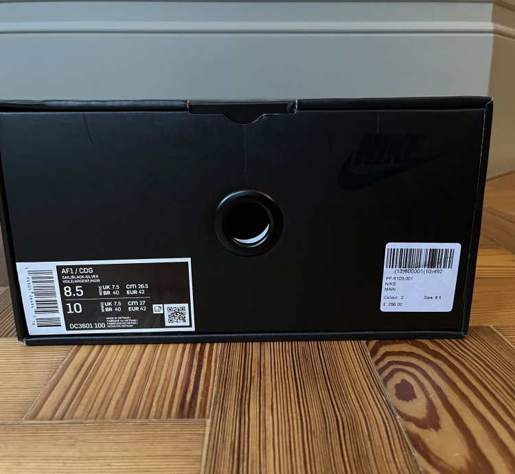Nike Air Force 1 Hi Cdg 7 5uk 8 5us Rrp 250